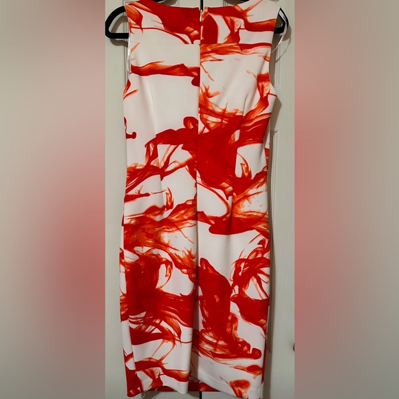 Calvin Klein White and Orange Dress - Picture 2 of 3